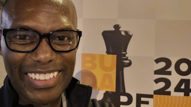 Daaim Shabazz in Budapest, Hungary for 2024 Chess Olympiad