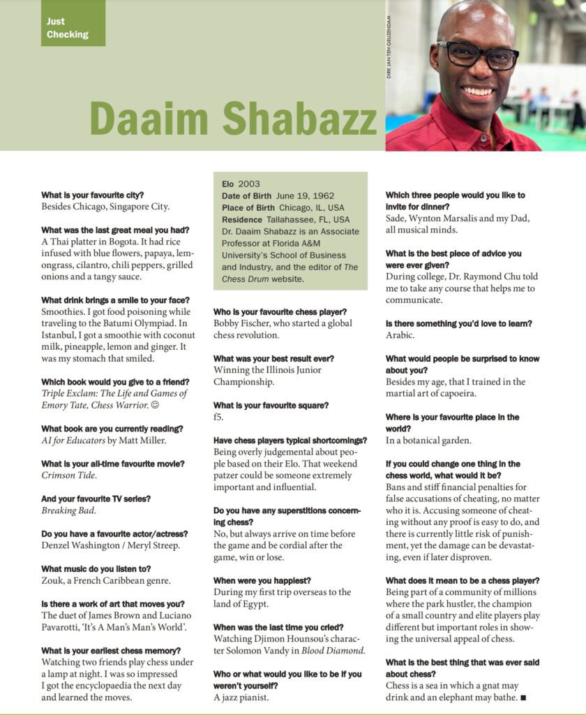  Daaim Shabazz in Just Checking segment