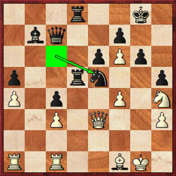 Whites kingside became overextended and Adu pounced with a speculative sacrifice 30Nxe5!?
