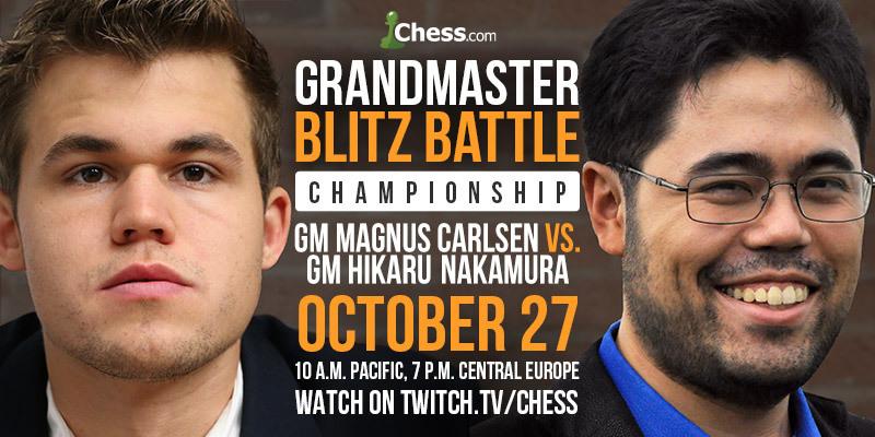 Hikaru Nakamura vs Magnus Carlsen World Blitz 2022