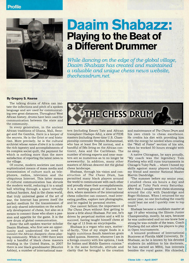 ChessBase India profiles The Chess Drum - The Chess Drum