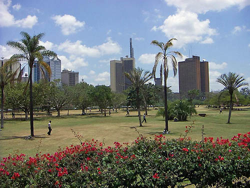 The scenic view of Uhuru Park.