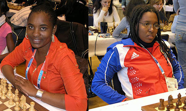 Tshepiso Lopang (Botswana), WIM Oleiny Linares-Napoles (Cuba). Photo by Daaim Shabazz.