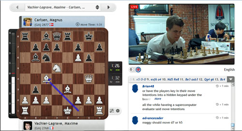 chess24.com on X: The wild MVL-Aronian game ends in a draw: https