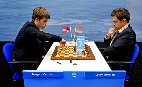 carlsen and kasparov chess