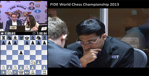 Chennai World Chess Championship Game 2 Anand - Carlsen 1/2- 1/2; Carlsen:  We are both settling in ~ World Chess Championship 2013 Viswanathan Anand  vs Magnus Carlsen at Chennai Hyatt Regency